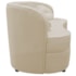 Sofá Curvo 3 Lugares Orgânico Sala Recepção Escritório Decorativo Luxo Panamá 185cm Suede Bege