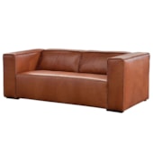 Sofá de Couro 3 Lugares Bronx 220cm M06 Cor Crystal Brow 469 - Amarena Móveis Sofá de Couro 3 Lugares Bronx 220cm M06 Cor Crystal Brow 469 - Amarena Móveis