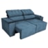Sofá Luxo Recepção Escritorio Sala Vicenza 210cm Linho Azul Royal