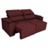 Sofá Luxo Recepção Escritorio Sala Vicenza 210cm Suede Bordo