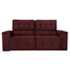 Sofá Luxo Recepção Escritorio Sala Vicenza 210cm Suede Bordo