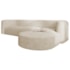 Sofá Modular Celinne Luxuoso Sala de Estar Decoração Luxo 265cm Bouclé Bege