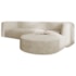 Sofá Modular Celinne Luxuoso Sala de Estar Decoração Luxo 265cm Linho Bege