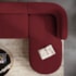 Sofá Modular Celinne Luxuoso Sala de Estar Decoração Luxo 265cm Suede Bordo