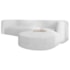 Sofá Modular Celinne Luxuoso Sala de Estar Decoração Luxo 265cm Suede Branco