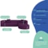 Sofá Modular Celinne Luxuoso Sala de Estar Decoração Luxo 265cm Suede Roxo