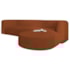 Sofá Modular Celinne Luxuoso Sala de Estar Decoração Luxo 265cm Suede Terracota
