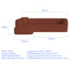 Sofá Modular Oslo Luxuoso Sala de Estar Decoração Luxo 265cm Bouclé Terracota