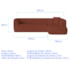 Sofá Modular Oslo Luxuoso Sala de Estar Decoração Luxo 265cm Bouclé Terracota