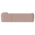 Sofá Modular Oslo Luxuoso Sala de Estar Decoração Luxo 265cm Linho Rosé