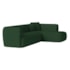 Sofá Modular Oslo Luxuoso Sala de Estar Decoração Luxo 265cm Linho Verde