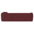 Sofá Modular Oslo Luxuoso Sala de Estar Decoração Luxo 265cm Suede Bordo