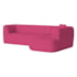 Sofá Modular Oslo Luxuoso Sala de Estar Decoração Luxo 265cm Suede Pink