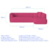 Sofá Modular Oslo Luxuoso Sala de Estar Decoração Luxo 265cm Suede Pink