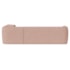 Sofá Modular Oslo Luxuoso Sala de Estar Decoração Luxo 265cm Suede Rosé