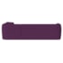 Sofá Modular Oslo Luxuoso Sala de Estar Decoração Luxo 265cm Suede Roxo