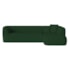 Sofá Modular Oslo Luxuoso Sala de Estar Decoração Luxo 265cm Suede Verde