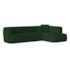 Sofá Modular Oslo Luxuoso Sala de Estar Decoração Luxo 265cm Suede Verde