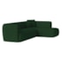 Sofá Modular Oslo Luxuoso Sala de Estar Decoração Luxo 265cm Suede Verde