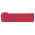 Sofá Modular Oslo Luxuoso Sala de Estar Decoração Luxo 265cm Suede Vermelho