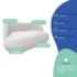 Sofá Nimbus 160cm Orgânico Luxo Sala Recepção 2 Lugares Bouclé Branco