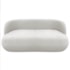 Sofá Nimbus 160cm Orgânico Luxo Sala Recepção 2 Lugares Bouclé Branco