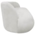 Sofá Nimbus 160cm Orgânico Luxo Sala Recepção 2 Lugares Bouclé Branco