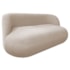 Sofá Nimbus 160cm Orgânico Luxo Sala Recepção 2 Lugares Linho Bege