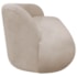 Sofá Nimbus 160cm Orgânico Luxo Sala Recepção 2 Lugares Linho Bege