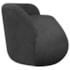 Sofá Nimbus 160cm Orgânico Luxo Sala Recepção 2 Lugares Linho Cinza Escuro
