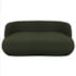 Sofá Nimbus 160cm Orgânico Luxo Sala Recepção 2 Lugares Linho Verde
