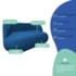 Sofá Nimbus 180cm Orgânico Luxo Sala Recepção 3 Lugares Linho Azul Royal