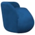 Sofá Nimbus 180cm Orgânico Luxo Sala Recepção 3 Lugares Linho Azul Royal