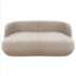 Sofá Nimbus 180cm Orgânico Luxo Sala Recepção 3 Lugares Linho Bege