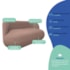 Sofá Nimbus 180cm Orgânico Luxo Sala Recepção 3 Lugares Linho Rose