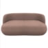Sofá Nimbus 180cm Orgânico Luxo Sala Recepção 3 Lugares Linho Rose