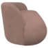 Sofá Nimbus 180cm Orgânico Luxo Sala Recepção 3 Lugares Linho Rose