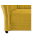 Sofá Recamier Decorativa Chesterfield Sofia Suede Amarelo Capitonê - Amarena Móveis