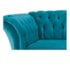 Sofá Recamier Decorativa Chesterfield Sofia Suede Azul Turquesa Capitonê - Amarena Móveis