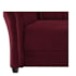 Sofá Recamier Decorativa Chesterfield Sofia Suede Bordô Capitonê - Amarena Móveis