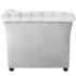 Sofá Recamier Decorativa Chesterfield Sofia Suede Branco Capitonê - Amarena Móveis