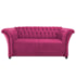 Sofá Recamier Decorativa Chesterfield Sofia Suede Pink Capitonê - Amarena Móveis