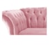 Sofá Recamier Decorativa Chesterfield Sofia Suede Rosa Bebê Capitonê - Amarena Móveis