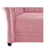 Sofá Recamier Decorativa Chesterfield Sofia Suede Rosa Bebê Capitonê - Amarena Móveis