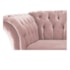 Sofá Recamier Decorativa Chesterfield Sofia Suede Rosê Capitonê - Amarena Móveis