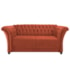 Sofá Recamier Decorativa Chesterfield Sofia Suede Terracota Capitonê - Amarena Móveis